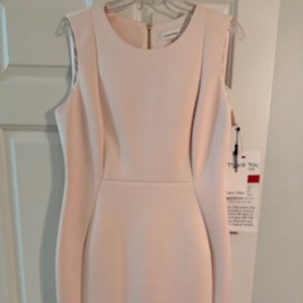 Calvin Klein Light Peach Sheath Dress